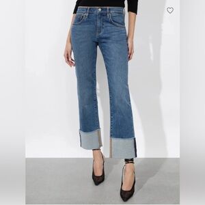 EUC Alice + Olivia Abilene Cuffed Jeans Womens 28